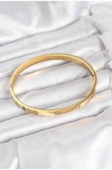 316L Çelik Gold Renk 65 mm Kadın Kelepçe Bileklik 316L Çelik Gold Renk 65 mm Kadın Kelepçe Bileklik