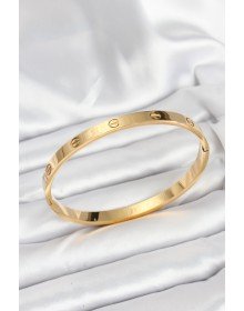 316L Çelik Gold Renk 65 mm Kadın Kelepçe Bileklik