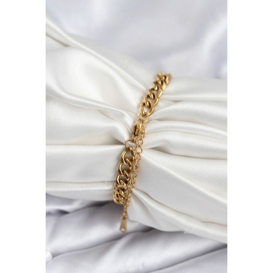 316L Çelik Gold Renk Yazı Yazmaya Uygun Kadın Bileklik