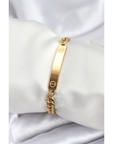 316L Çelik Gold Renk Yazı Yazmaya Uygun Kadın Bileklik