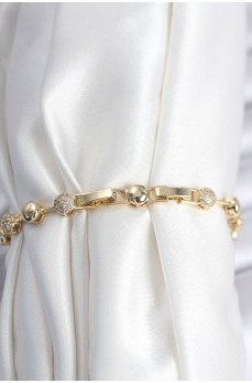 Pirinç VIP Seri Gold Renk Topçuk Model Kadın Bileklik