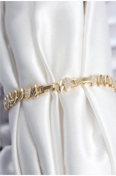 Pirinç VIP Seri Gold Renk Arpa Model Kadın Bileklik