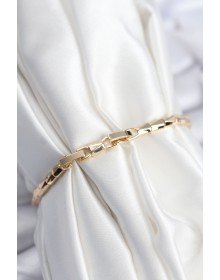 Pirinç VIP Seri Gold Renk Zirkon Taşlı Yıldız Model Kadın Bileklik