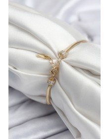 Pirinç VIP Seri Gold Renk Kutup Yıldızı Model Kadın Bileklik