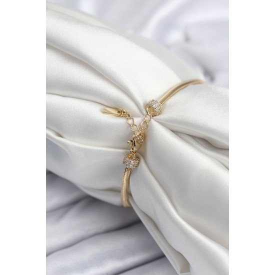 Pirinç VIP Seri Gold Renk Kutup Yıldızı Model Kadın Bileklik