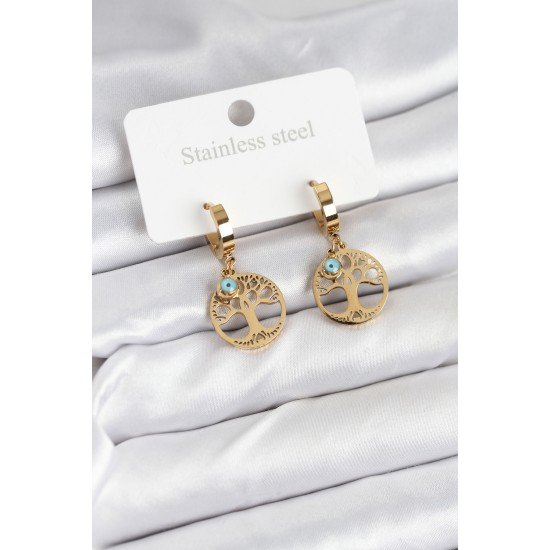 316L Çelik Yaşam Ağacı Model Kadın Küpe 316L Çelik Yaşam Ağacı Model Kadın Küpe