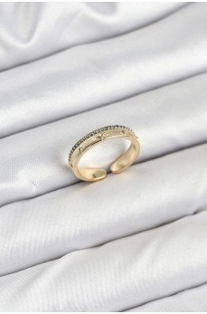 Pirinç Gold Renk Sıralı Zirkon Taşlı Kutup Yıldızı Model Kadın Yüzük Pirinç Gold Renk Sıralı Zirkon Taşlı Kutup Yıldızı Model Kadın Yüzük