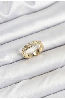 Pirinç Gold Renk Zirkon Taşlı Sırım Kadın Yüzük Pirinç Gold Renk Zirkon Taşlı Sırım Kadın Yüzük