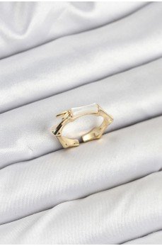 Pirinç Gold Renk Kemik Model Kadın Yüzük Pirinç Gold Renk Kemik Model Kadın Yüzük