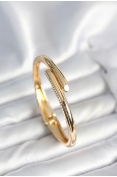 Pirinç Gold Renk Kadın Kelepçe Bileklik Pirinç Gold Renk Kadın Kelepçe Bileklik