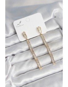 Su Yolu Baget Pirinç Kadın Küpe