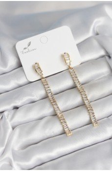 Su Yolu Baget Pirinç Kadın Küpe