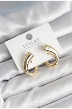 Vintage Model Gold Renk Kadın Küpe