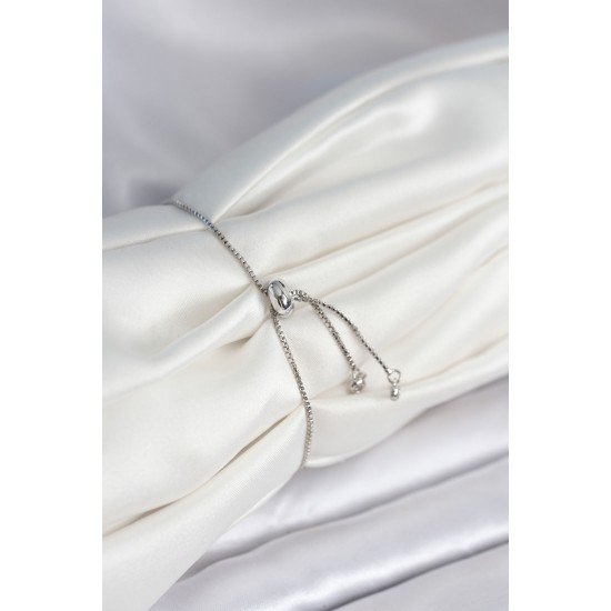 Yıldız Model Asansörlü Gümüş Renk Kadın Bileklik