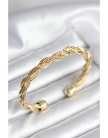 Burgu Zincir Model Gold Renk Kadın Vintage Bileklik