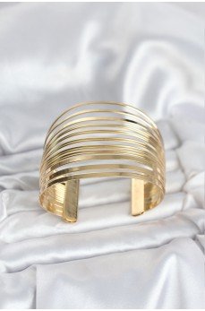 Gold Renk Pirinç Kaburga Model Kadın Bileklik