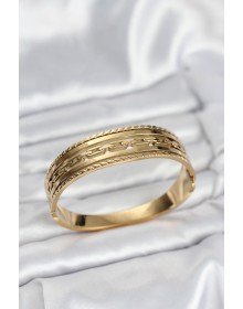 316L Çelik Gold Renk Vintage Model Kadın Kelepçe Bileklik