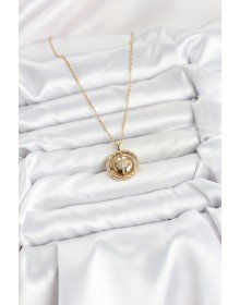 316L Çelik Zincir Gold Renk Kutup Yıldızı Model Kadın Kolye