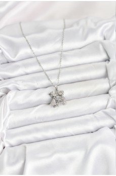 316L Çelik Zincir Gümüş Renk Erkek Kız Model Kadın Kolye