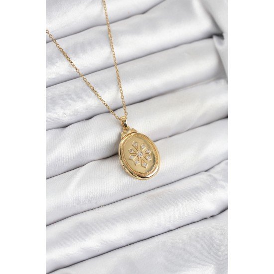 316L Çelik Zincir Gold Renk Kapaklı Açılabilir Model Kadın Kolye 316L Çelik Zincir Gold Renk Kapaklı Açılabilir Model Kadın Kolye