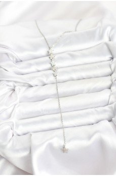 316L Çelik Zincir Gümüş Renk Yıldız Model Y Kolye