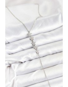 316L Çelik Zincir Gümüş Renk Yıldız Model Y Kolye