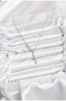 316L Çelik Zincir Gümüş Renk Kutup Yıldızı Model Kadın Kolye