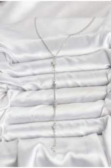 316L Çelik Zincir Gümüş Renkli Yıldız Model Kadın Y Kolye