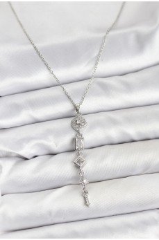 316L Çelik Zincir Gümüş Renk Kutup Yıldızı Enerji Model Kadın Y Kolye