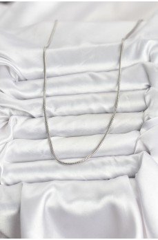 316L Çelik Zincir Gümüş Renk 60 cm Yılan Zincir Kadın Kolye