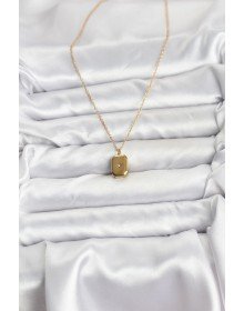 316L Çelik Zincir Gold Renk Minimal Kutup Yıldızı Model Kadın Kolye