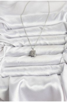 316L Çelik Zincir Gümüş Renk Minimal Kutup Yıldızı Model Kadın Kolye