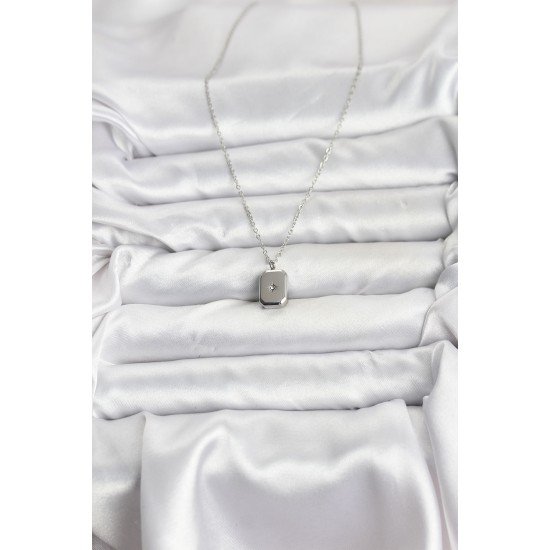 316L Çelik Zincir Gümüş Renk Minimal Kutup Yıldızı Model Kadın Kolye 316L Çelik Zincir Gümüş Renk Minimal Kutup Yıldızı Model Kadın Kolye