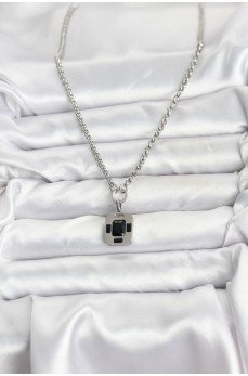 316L Çelik Zincir Gümüş Renk Vintage Model Kadın Kolye