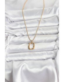 316L Çelik Zincir Gold Renk Model Kadın Kolye