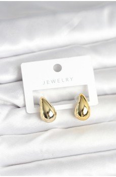 Gold Renk Damla Küpe 17 mm Gold Renk Damla Küpe 17 mm