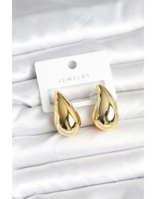 Gold Renk Damla Küpe 30 mm