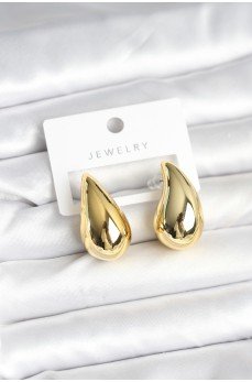 Gold Renk Damla Küpe 30 mm Gold Renk Damla Küpe 30 mm