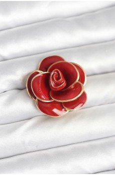 Kırmızı Gül Model Broş Kırmızı Gül Model Broş