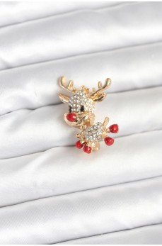 Noel Geyiği Model Yılbaşı Temalı Broş Noel Geyiği Model Yılbaşı Temalı Broş