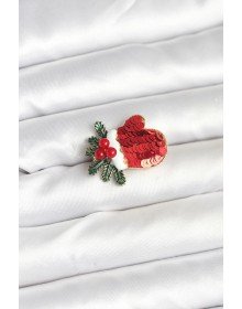 Kırmızı Model Yılbaşı Temalı Broş