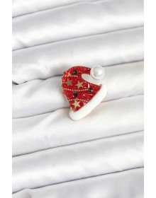 Kırmızı Şapka Model Yılbaşı Temalı Broş