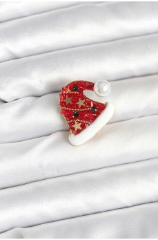 Kırmızı Şapka Model Yılbaşı Temalı Broş Kırmızı Şapka Model Yılbaşı Temalı Broş