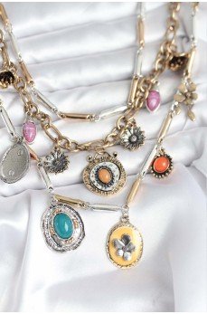 Pirinç Otantik Kolye Seti