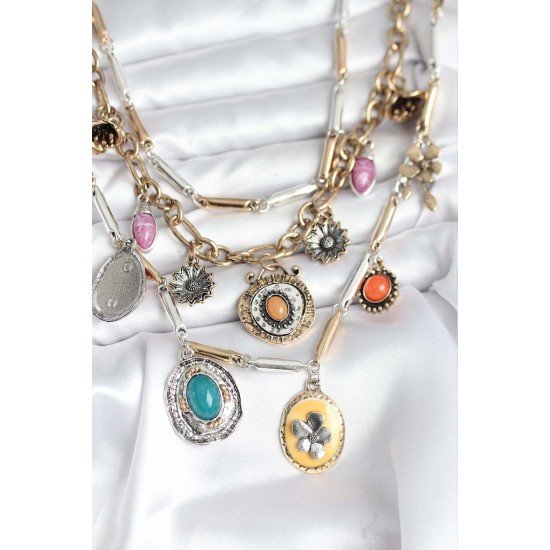 Pirinç Otantik Kolye Seti