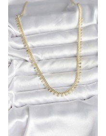 Pirinç Gold Renk Sıralı Yıldız Kadın Kolye