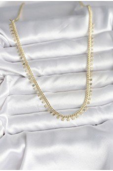 Pirinç Gold Renk Sıralı Yıldız Kadın Kolye