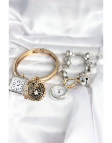 Gold ve Gümüş Renk Bileklik Kombini