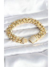 Pirinç Gold Renk VIP Exclusive Seri Gurmet Model Kadın Bileklik