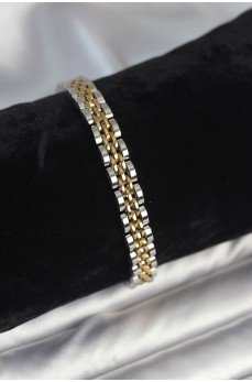 316L Çelik 7 mm Kalınlıkta Gold ve Gümüş Renkli Erkek Bileklik 316L Çelik 7 mm Kalınlıkta Gold ve Gümüş Renkli Erkek Bileklik